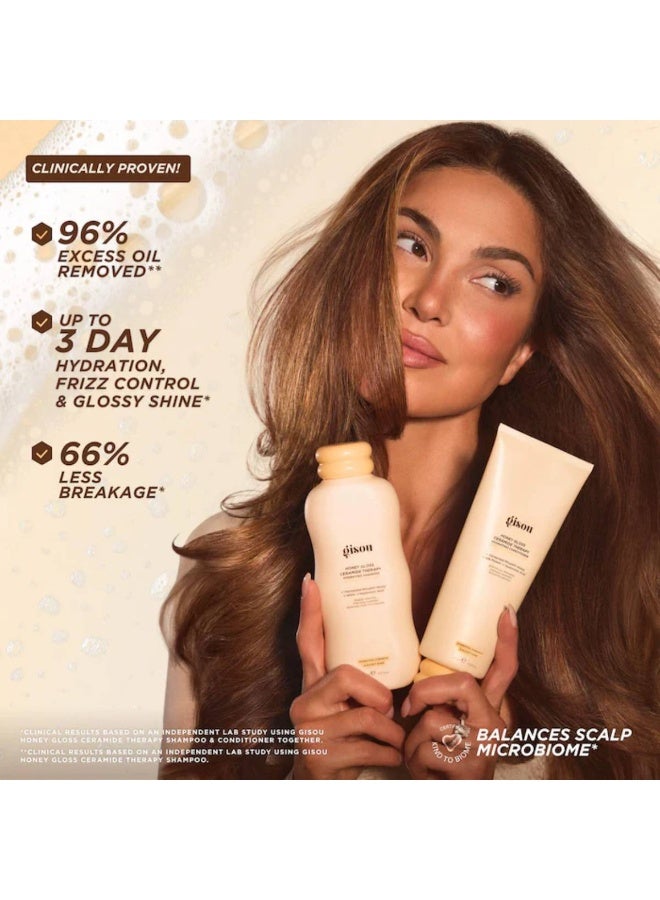 Gisou Honey Gloss Ceramide Therapy Hydrating Conditioner 200ml - Image 3